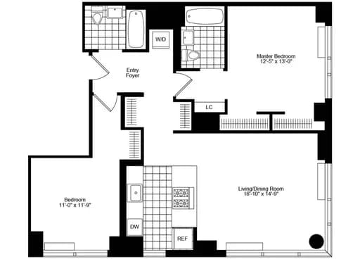 450 W 42 St #43D, Manhattan, NY 10036