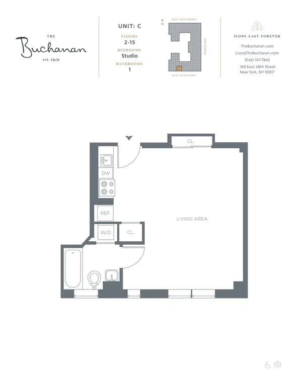 160 East 48 Street #C15, Manhattan, NY 10017 1