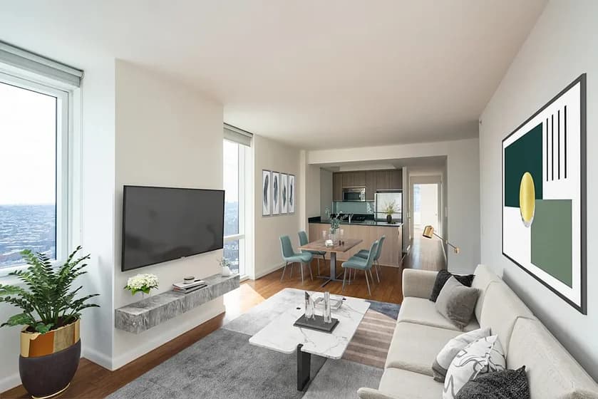 66 Rockwell Place #17E, Brooklyn, NY 11217 apartment_living_room 1