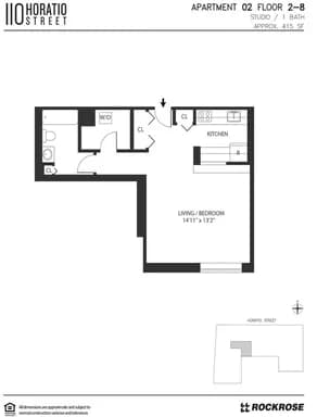 110 Horatio Street #302, Manhattan, NY 10014