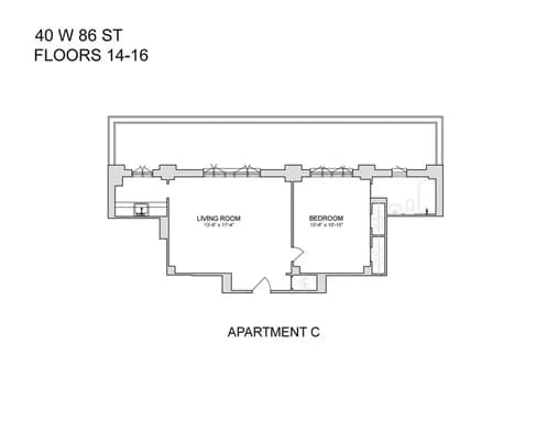 40 West 86 Street #15C, Manhattan, NY 10024