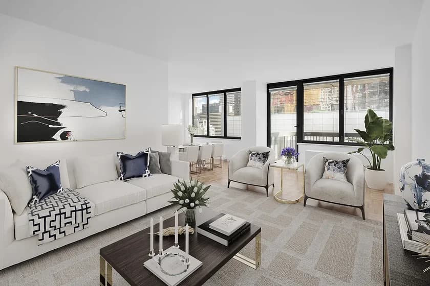 Symphony House 235 West 56 Street #36M, Manhattan, NY 10019 apartment_living_room 1