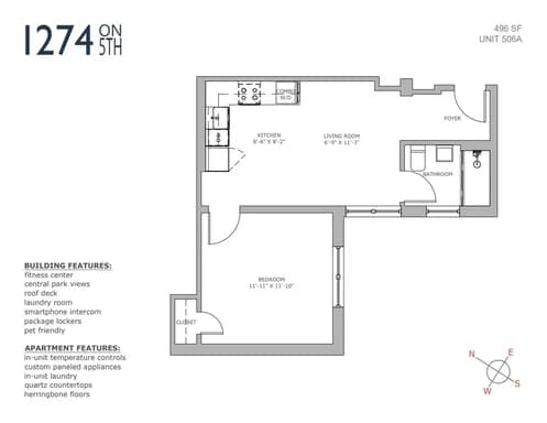 1274 5 Avenue #506A, Manhattan, NY 10029