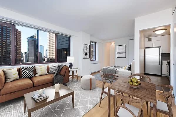 260 West 52 Street #28F, Manhattan, NY 10019 apartment_living_room 1