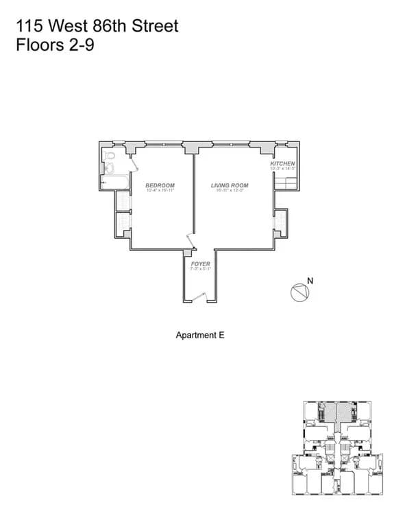 115 West 86 Street #9-E, Manhattan, NY 10024 1