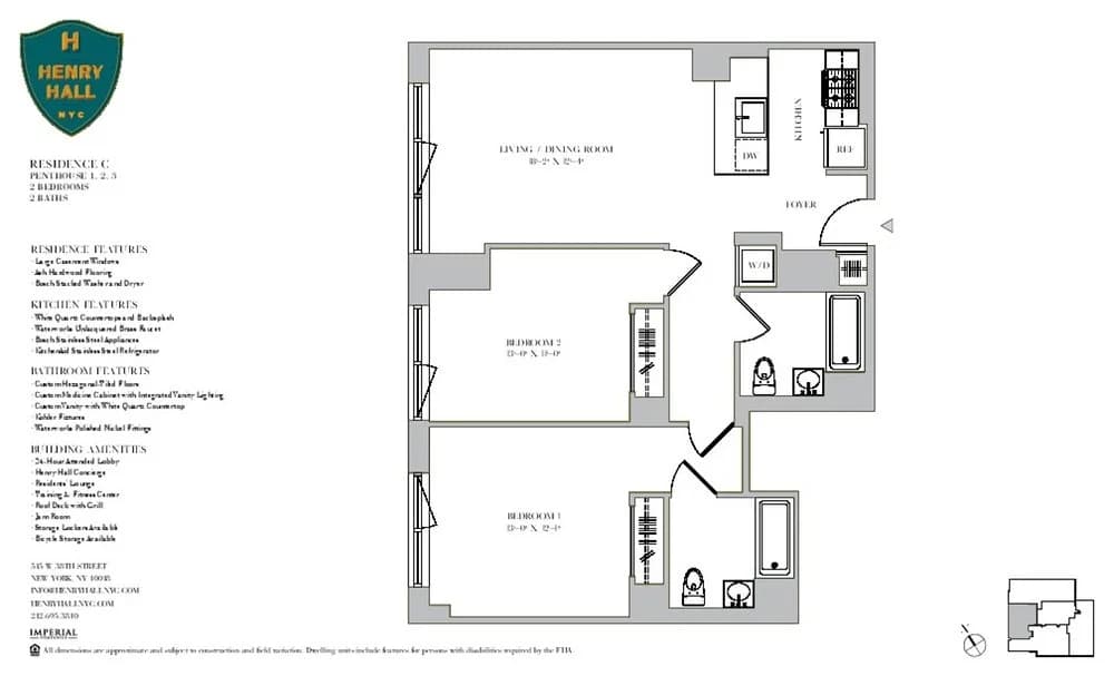 515 West 38 Street #PH3C, Manhattan, NY 10018 1