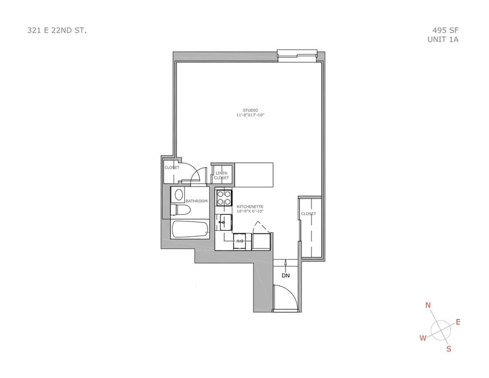 321 East 22 Street #1A, Manhattan, NY 10010 1