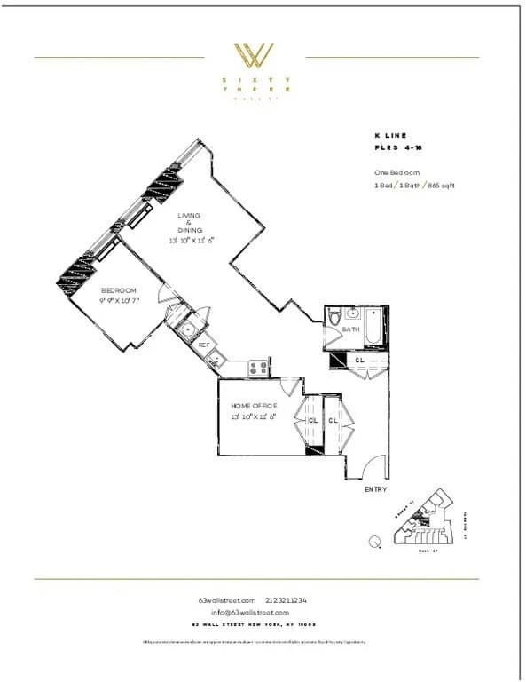 63 Wall Street Apartments 63 Wall Street #67-17K, Manhattan, NY 10005 1