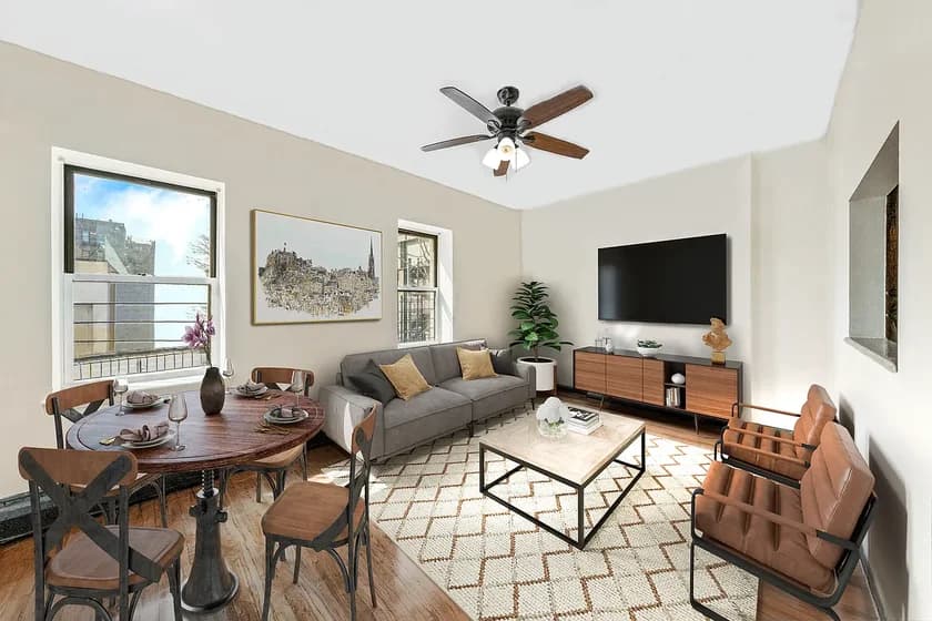 617 West 143 Street #1-A, Manhattan, NY 10031 apartment_living_room 1