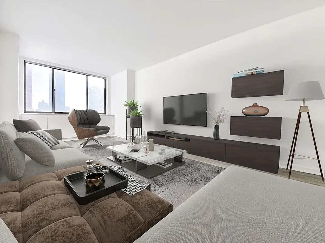 520 West 43 Street #34K, Manhattan, NY 10036 apartment_living_room 1