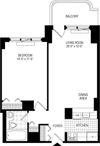 235 West 56 Street #27L, Manhattan, NY 10019