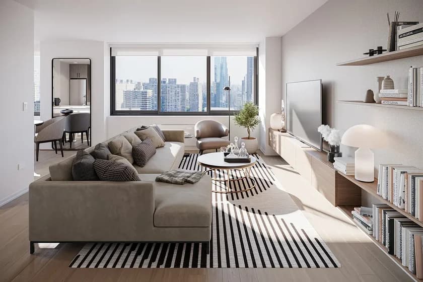 200 West 60 Street #17C, Manhattan, NY 10023 apartment_living_room 1