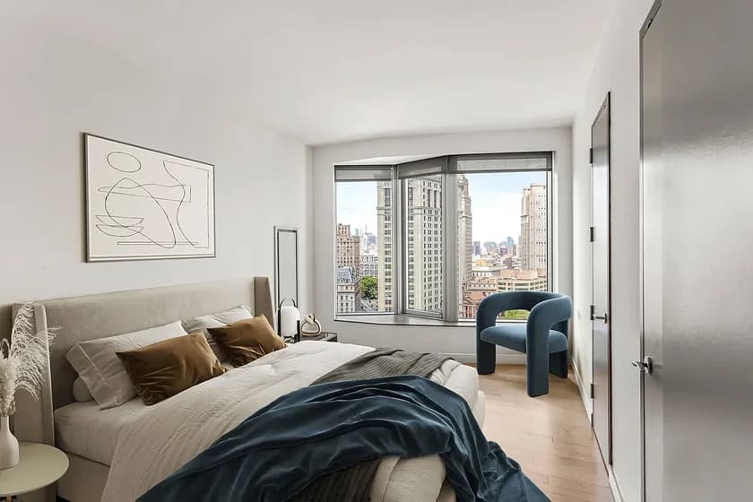 8 Spruce Street #19M, New York, NY 10038 apartment_bedroom_room 1