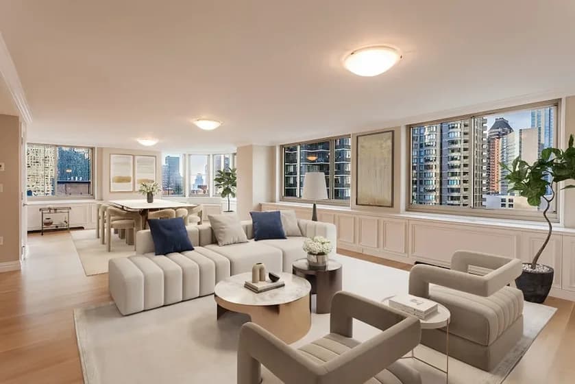 30 West 63 Street #20FGH, Manhattan, NY 10023 apartment_living_room 1