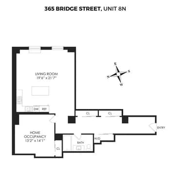 365 Bridge Street #8N, Brooklyn, NY 11201