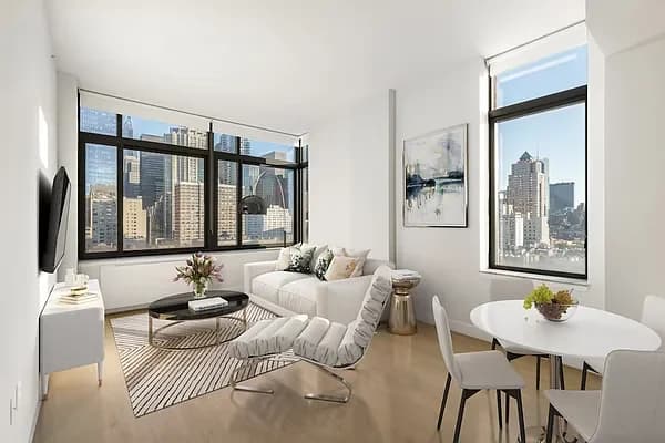 400 West 55 Street #3E, Manhattan, NY 10019 apartment_living_room 1