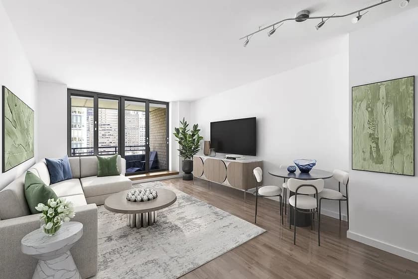 200 Rector Place #16J, Manhattan, NY 10280 apartment_living_room 1
