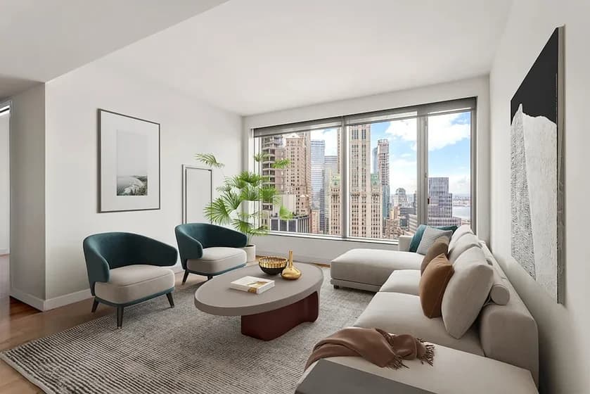 8 Spruce Street #34C, New York, NY 10038 apartment_living_room 1