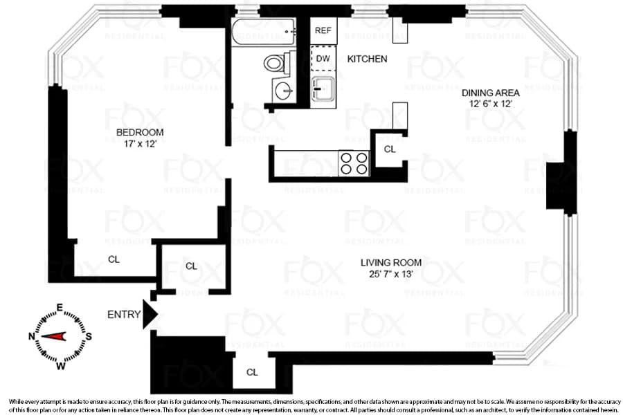 201 E 83 St #15B, Manhattan, NY 10028 apartment_floor_plan 17