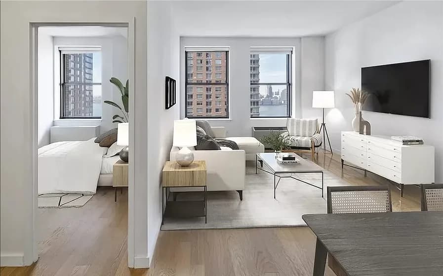 Ocean 1 West Street #2622, Manhattan, NY 10006 apartment_living_room 1