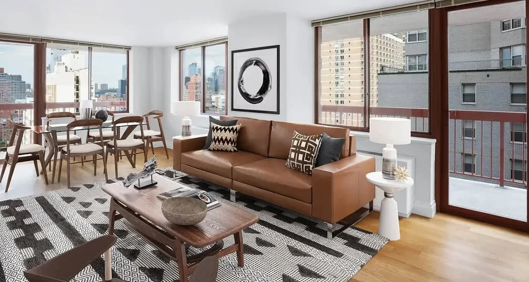 260 West 52 Street #17E, Manhattan, NY 10019 apartment_living_room 1