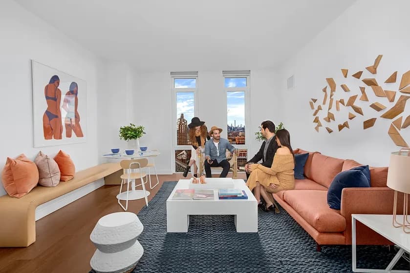 120 Nassau Street #19G, Brooklyn, NY 11201 apartment_living_room 1