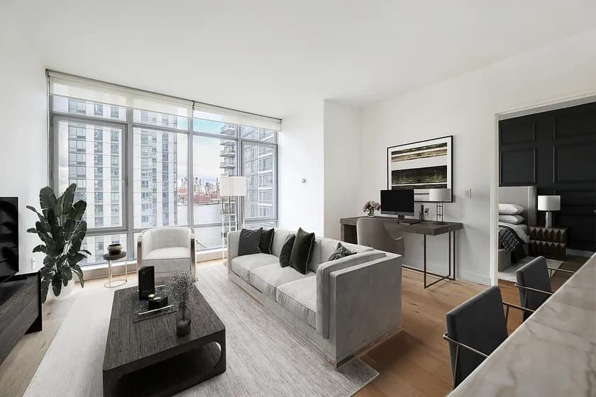 1 Northside Piers #12C, Brooklyn, NY 11249 apartment_living_room 1