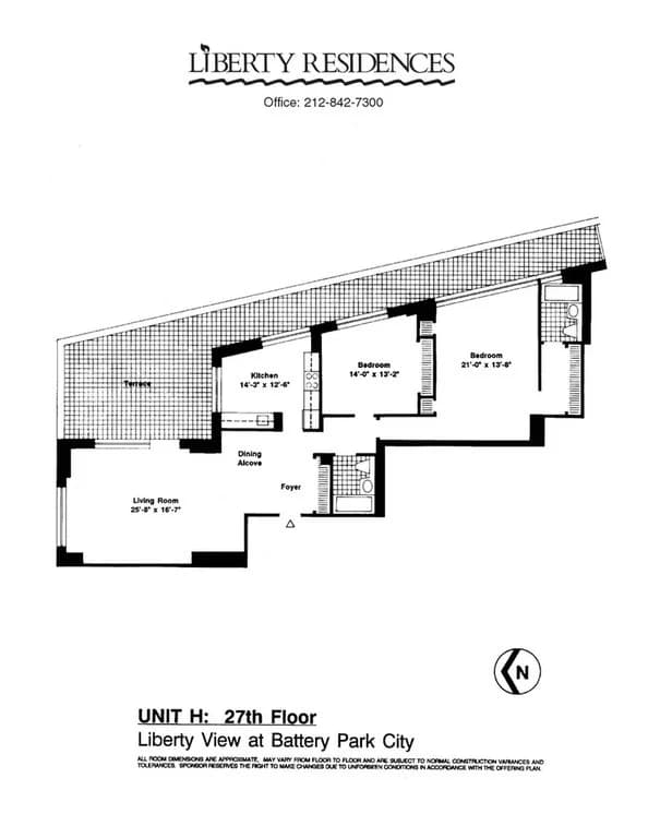 99 Battery Place #27H, Manhattan, NY 10280 1