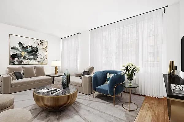 320 West 38 Street #611, Manhattan, NY 10018 apartment_living_room 1