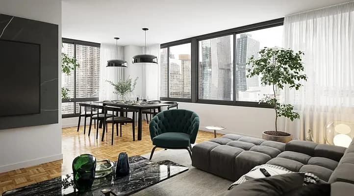 300 East 34 Street #13B, Manhattan, NY 10016 apartment_living_room 1