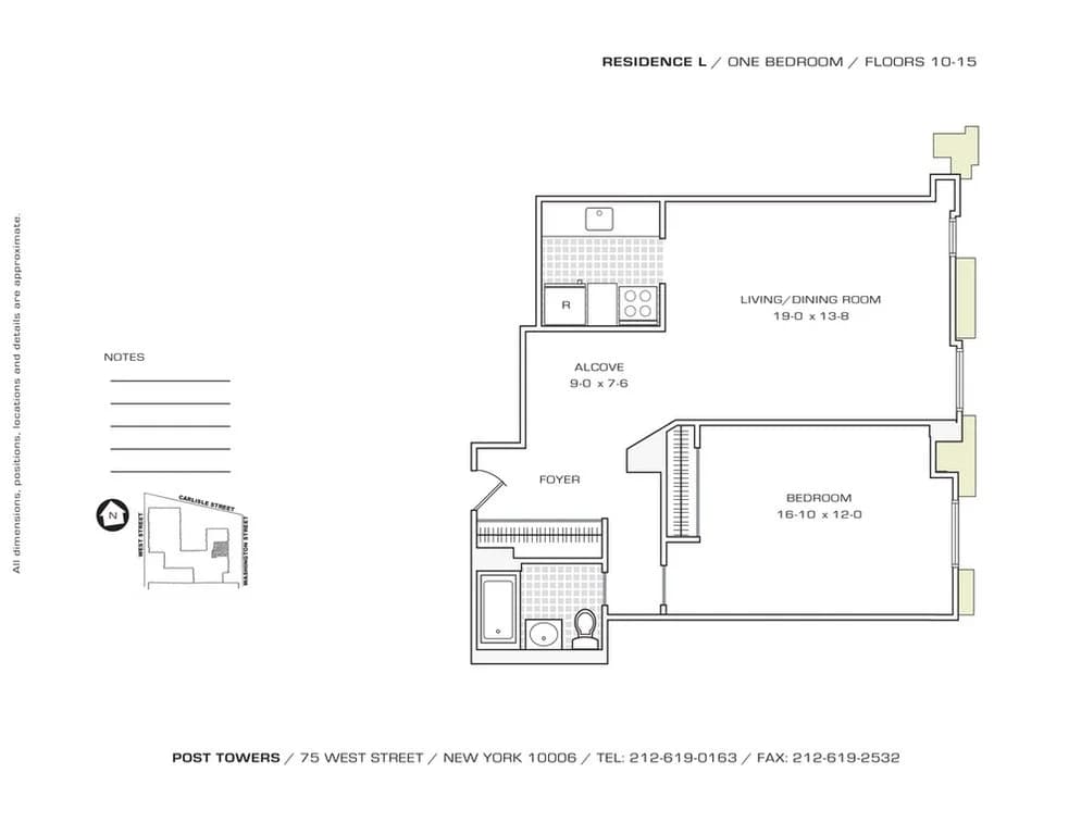 75 West Street #11L, Manhattan, NY 10006 1