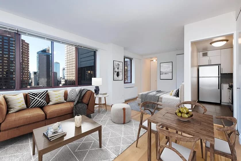 260 West 52 Street #10L, Manhattan, NY 10019 apartment_living_room 1