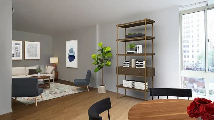 Longacre House 305 West 50 Street #26E, Manhattan, NY 10019 apartment_living_room 1