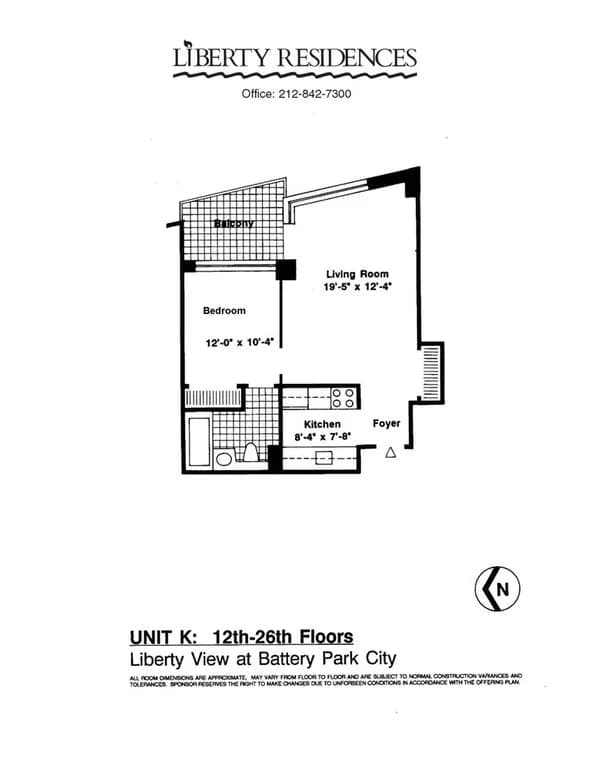 99 Battery Place #25K, Manhattan, NY 10280 1