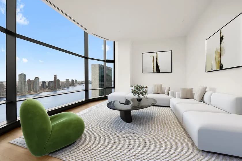 50 United Nations Plaza #34-B, Manhattan, NY 10017 apartment_living_room 1