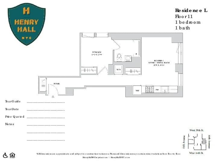 515 West 38 Street #11L, Manhattan, NY 10018 1