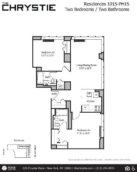 229 Chrystie Street #1415, Manhattan, NY 10002 1