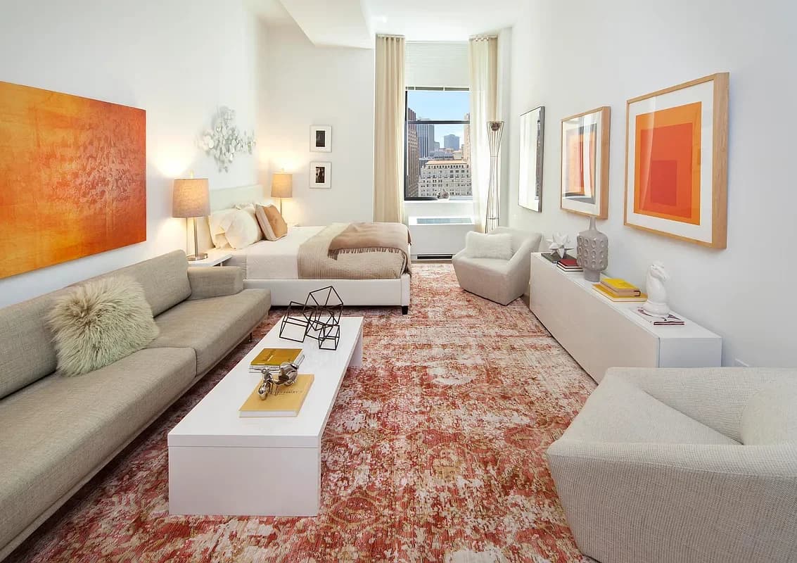 70 Pine Street #1610, New York, NY 10005 apartment_living_room 1