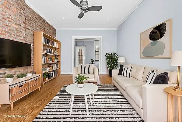 52 Barrow Street #4A, Manhattan, NY 10014 apartment_living_room 1