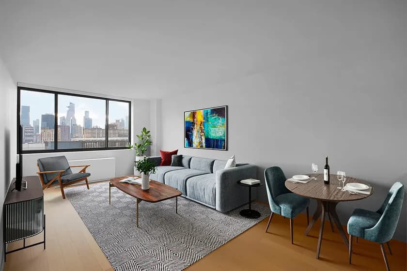 One Columbus Place 400 W 59 St #N26E, Manhattan, NY 10019 apartment_living_room 1