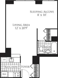 305 West 50 Street #17M, Manhattan, NY 10019