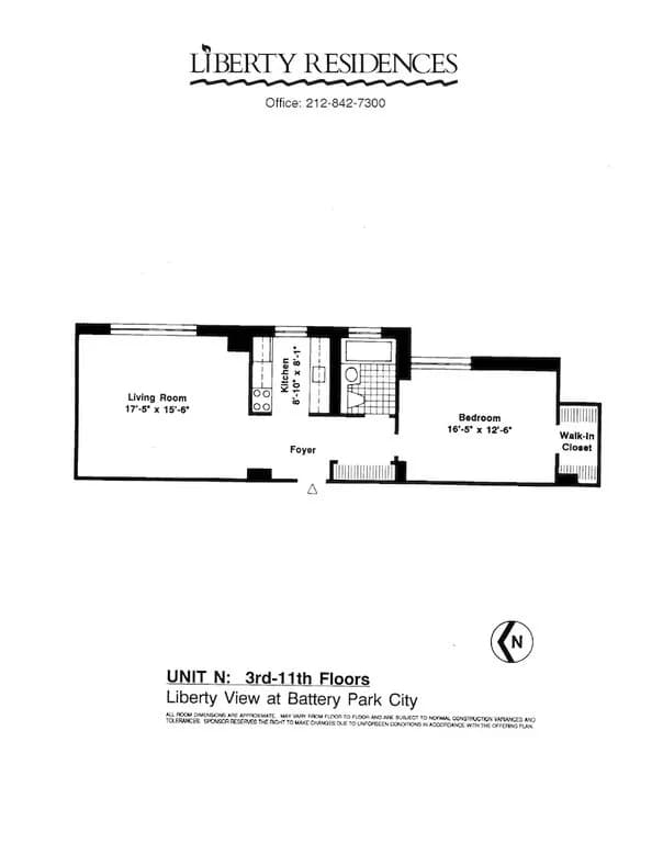 99 Battery Place #9N, Manhattan, NY 10280 1