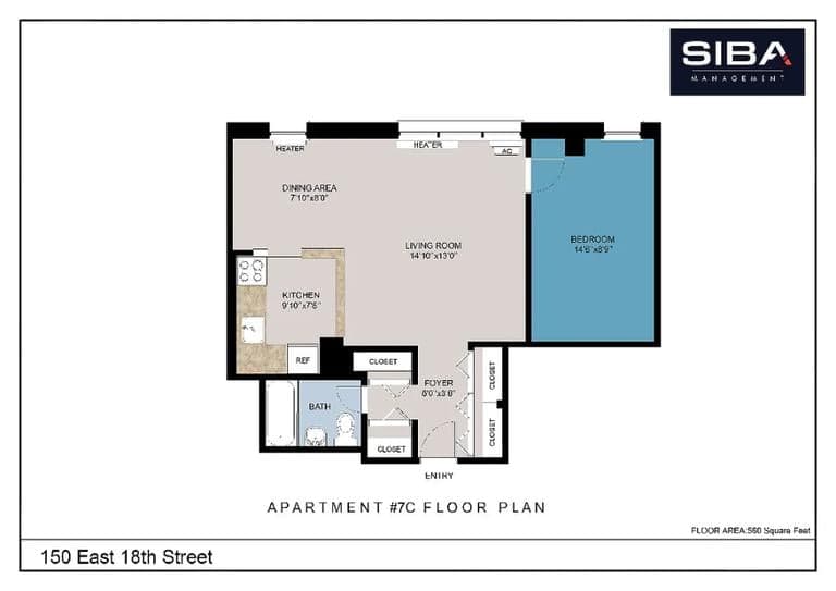 150 East 18 Street #4C, Manhattan, NY 10003 1